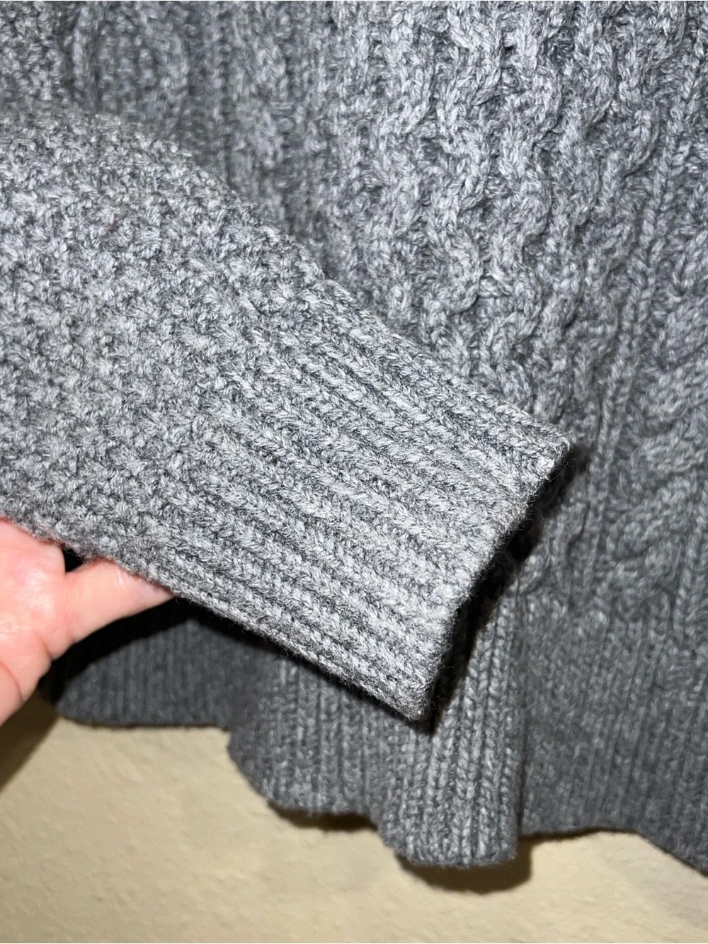 Gap Kids Boys Cable Knit Pullover Sweater gray classic preppy argyle style Fall